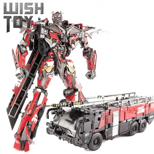 Transformation OV01 OV-01 Sentinel Prime Fire Engine Oversize KO SS61 Movie Serise Alloy Part Action Figure Robot Collection Toy