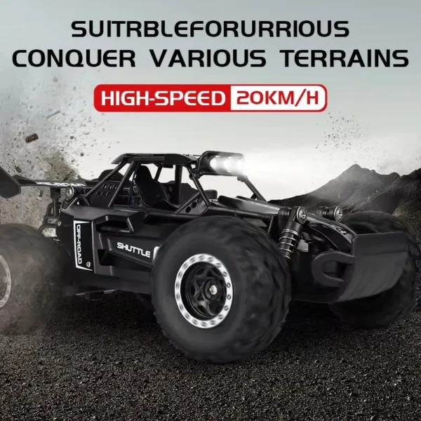 Radio 1:16 Model RC Car With LED Lights 2WD Off Road Remote Control Racing Drift Climbing Vehicle Cars Toys Gifts for Boys Girls - Image 3