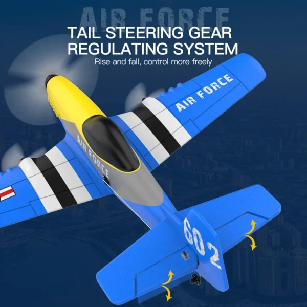 P51 Mustang RC Airplane 2.4G 3CH 370mm Wingspan RC Aircraft EPP Foam Remote Control Fighter RTF Glider Plane Toys Gifts - Image 6