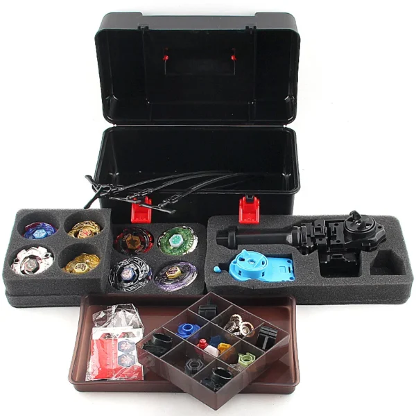 Fusion Blayblade Metal Master Set Metal Fightting Spinning Top Toy Gift with Storage Box - Image 4