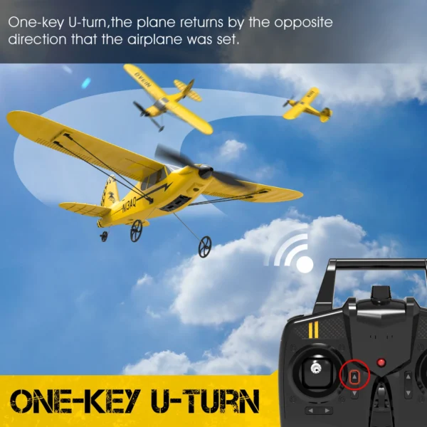 Sport Cub S2 RC Airplane 2.4G 3CH Remote Control Plane 400mm Wingspan Aircrafts with Gyro Stabilizer 76114 EPP Foam Plane RTF - Image 5