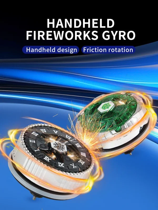 Metal Fusion Bey Upgraded Version Sparking Flashing Gyro Spinning Toy, Autorotation Launcher not required Xmas Gift - Image 3