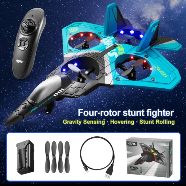 4DRC V17 RC Plane 2.4G Radio Control Fighter Hobby Plane Glider Airplane EPP Foam Remote Control Airplane RC Drone Kids Toys - Image 6