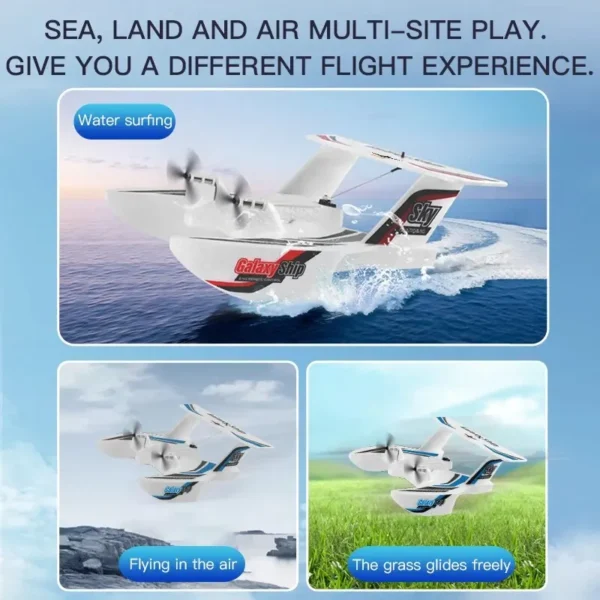 KF603 RC Glider 2.4G 3CH Radio Control Sea And Air RC Plane EPP Foam Water Land Flying Boat Airplane Toys Gift For Boys - Image 6