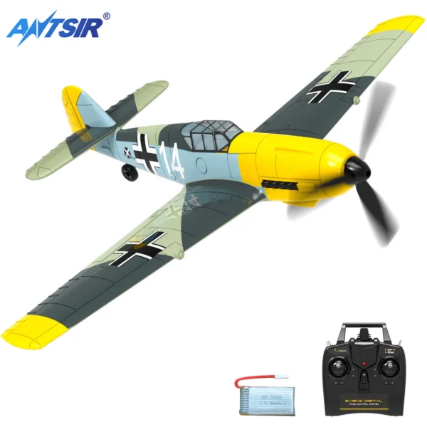 BF109 RC Plane 2.4G 4CH 400mm Wingspan One-key Aerobatic Remote Control Aircraft RTF 761-11 EPP Foam RC Fighter