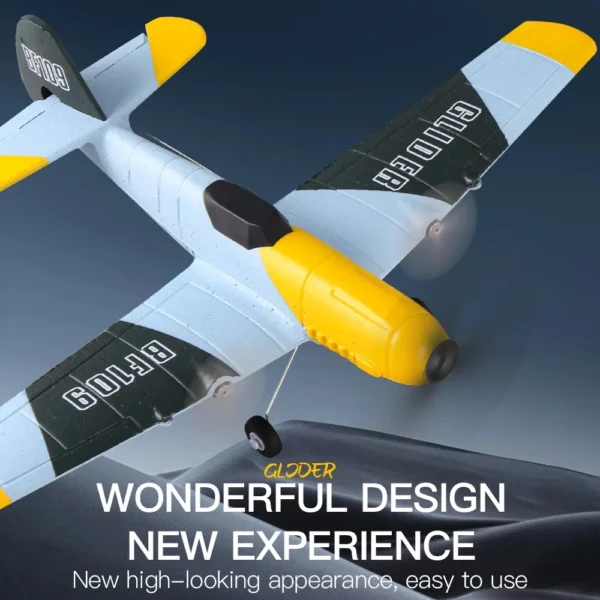 Z61 RC Plane BF109 Fighter 2.4G 3CH Smart Balance EPP Foam RC Gliders Fixed Wingspan RC Aircraft Children's Toys - Image 4