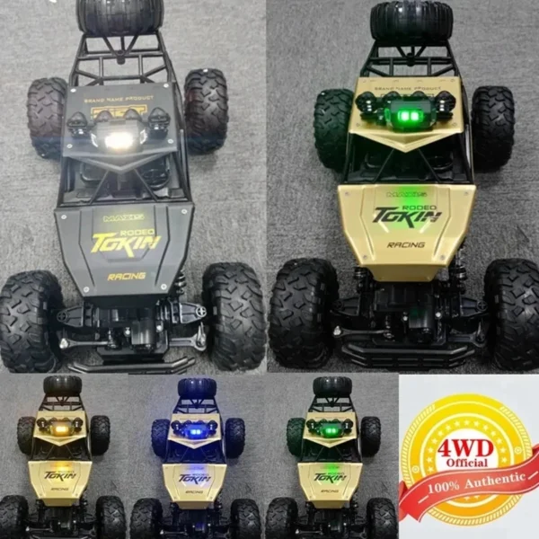 4WD Remote Control Off Road RC Car Radio Climbing Super Alloy Truck Buggy 4x4 RTR Vehicle Electric Toy for Children Kid Gift - Image 4