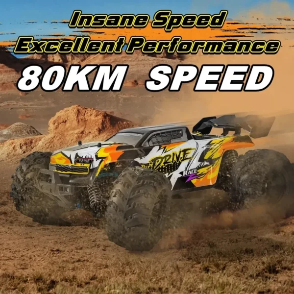 4WD Remote Control Car Off Road 4x4 RC High Speed Buggy Truck Super Brushless 50 or 80KM/H Fast Drift Racing Toy Kids Adults - Image 4