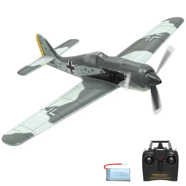 Volantex FW190 RC Plane 2.4G 6-Axis 4CH EPP 400mm Fixed Wingspan RC Fighter One-Key Aerobatic RTF Warbird Plane