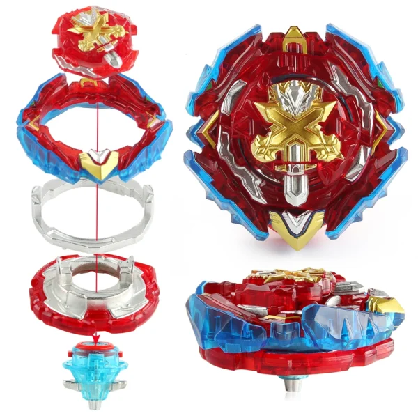 Blayblade Burst Bey B-200 Xiphoid Xcalibur Xn.Sw'-1Gyro Metal Spinning Top with Holy Sword LR Right/Left Launcher Christmas Gift - Image 4