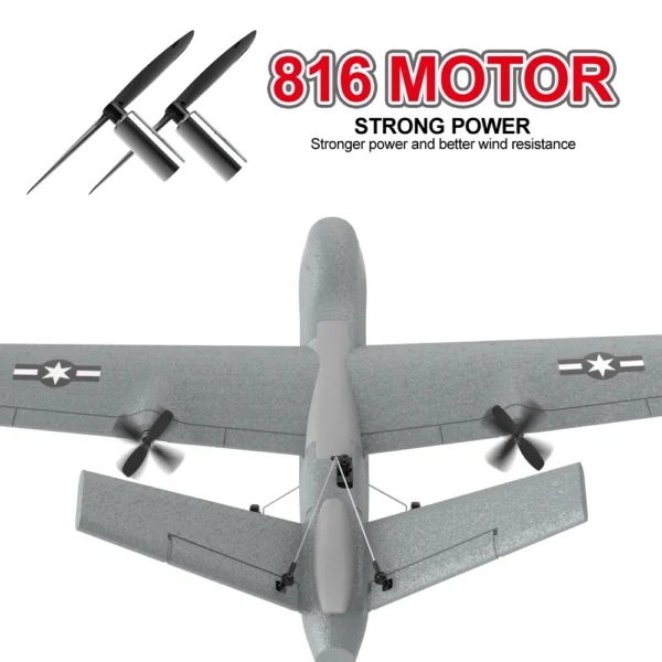 Z55 2.4G 3CH RC Plane EPP Foam Hand Throwing 660mm Wingspan Airplane Remote Control Glider Aircraft Outdoor Boys Toys - Image 2
