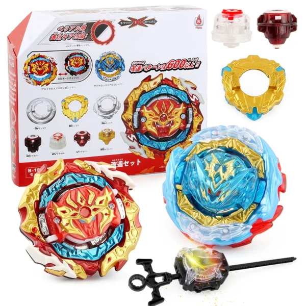 Blade Burst Bey DB B-188 Astral Spriggan Battling Top Remodeling Set with LR Sparking Launcher