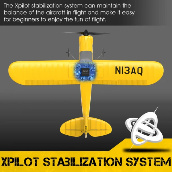 Sport Cub S2 RC Airplane 2.4G 3CH Remote Control Plane 400mm Wingspan Aircrafts with Gyro Stabilizer 76114 EPP Foam Plane RTF - Image 3