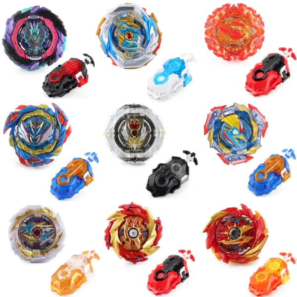 Bables Blablade Burst Bey Metal Spinning Top Battle Gyro Toy with Sparking String Launcher Set Children Boys Christmas Gift - Image 2