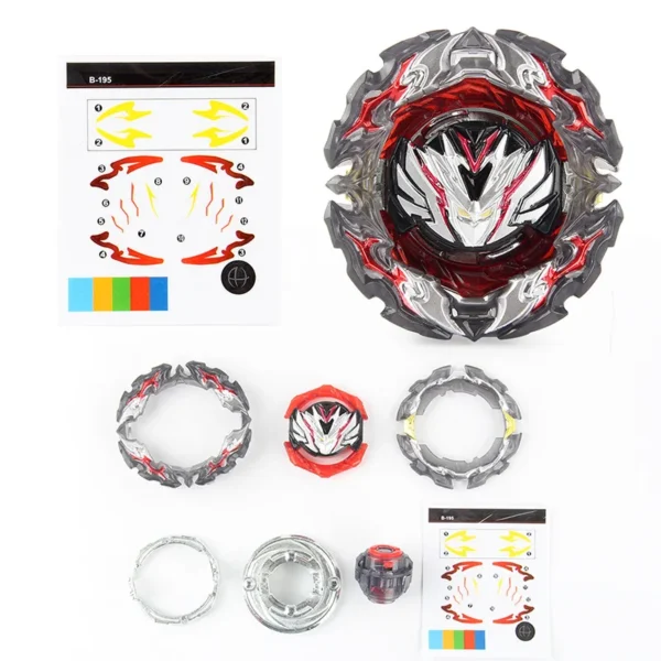 Burst B-195 Prominence Valkyrie.Ov.At'-0 Battle Metal Spinning Top Gyro Beys Children Boys Toy Christmas Gift - Image 5
