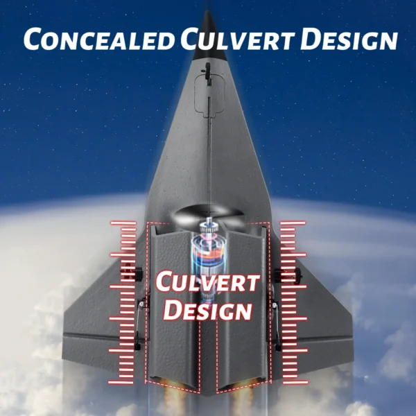 SR72 RC Plane 2.4G 4CH RC Fighter With Concealed Culvert Design FX9672 RC Airplane Powerful Motors RTF Aircraft Boys Toys - Image 2