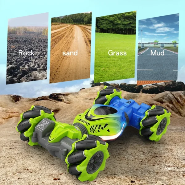 4WD RC Car Toy 2.4G Radio Remote Control Cars RC Watch Gesture Sensor Rotation Twist Stunt Drift Vehicle Toy for CHildren Kids - Image 2