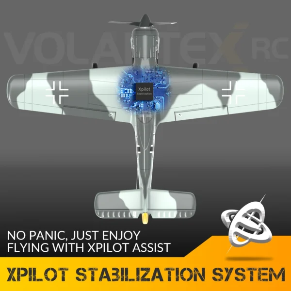 Volantex FW190 RC Plane 2.4G 6-Axis 4CH EPP 400mm Fixed Wingspan RC Fighter One-Key Aerobatic RTF Warbird Plane - Image 5