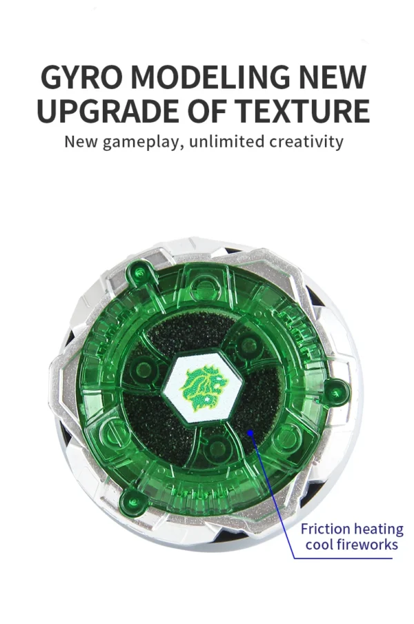Metal Fusion Bey Upgraded Version Sparking Flashing Gyro Spinning Toy, Autorotation Launcher not required Xmas Gift - Image 5