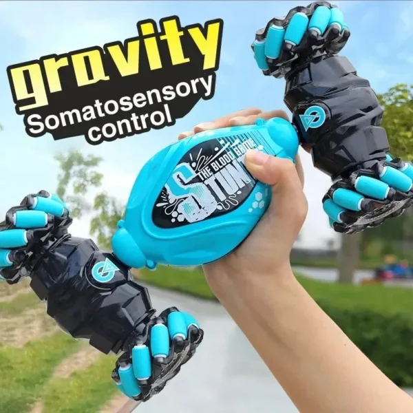 4WD RC Drift Car With Music Led Lights 2.4G Gesture Radio Remote Control Spray Stunt Car 360° Rotating Climbing Car Toys Gift - Image 4