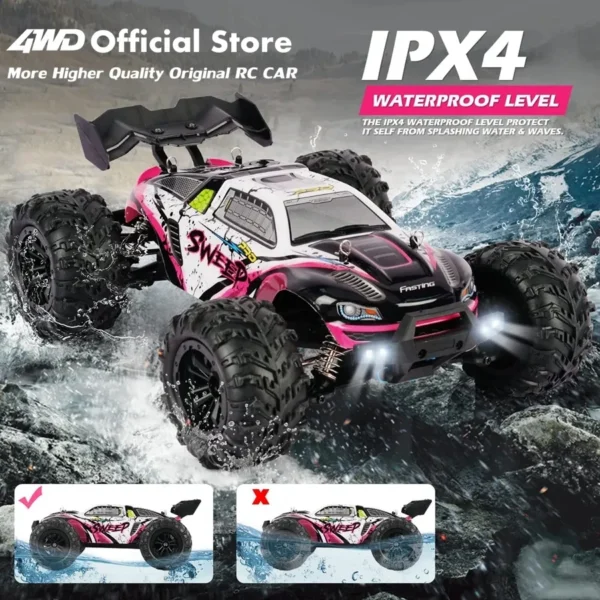 4WD Remote Control Car Off Road 4x4 RC High Speed Buggy Truck Super Brushless 50 or 80KM/H Fast Drift Racing Toy Kids Adults - Image 2