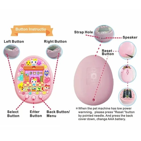 Tamagotchi Electronic Virtual Pet With Color Screen Game Pocket Interactive Virtual Pet Dating Game Machine Kids Game Toys Girls - Image 4