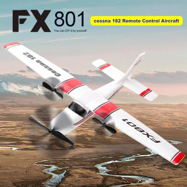 FX801 RC Plane EPP Foam 2.4G 2CH RTF Remote Control Wingspan Aircraft Fixed Wingspan Airplane Toys Gifts for Children Kids - Image 2