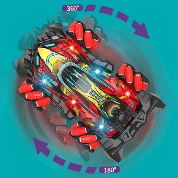 F1 Drift RC Car With Led Lights Music 2.4G Glove Gesture Radio Remote Control Spray Stunt Car 4WD 4x4 Electric Children Toys - Image 6