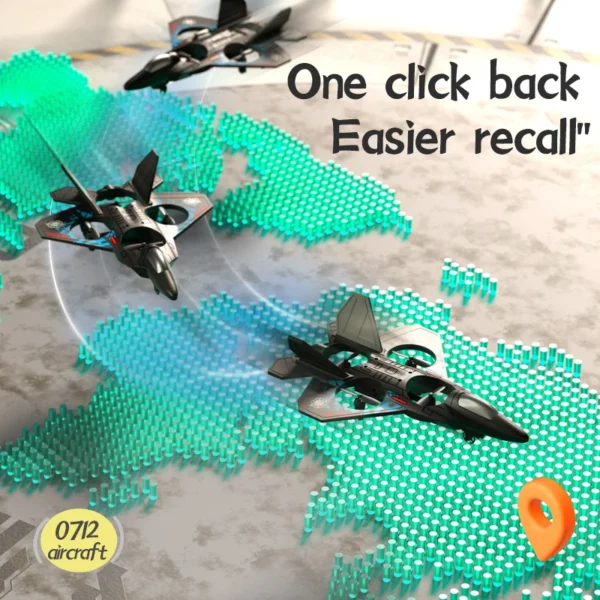 L0712 RC Plane 2.4G Remote Control Aircraft Gravity Sensing Aircraft Glider with Light EPP Foam Fighters for Boys Children - Image 4