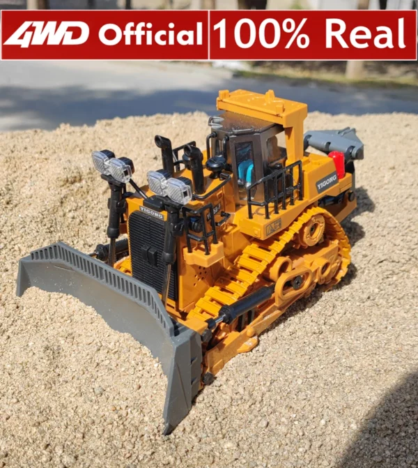 Children Remote Control Excavator Dump Bulldozer Loader 4WD RC Car Off Road 4x4 Truck LED Light Wireless Radio Toy for Adult Kid - Image 5