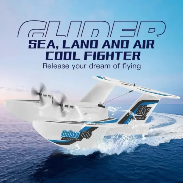 KF603 RC Glider 2.4G 3CH Radio Control Sea And Air RC Plane EPP Foam Water Land Flying Boat Airplane Toys Gift For Boys - Image 2