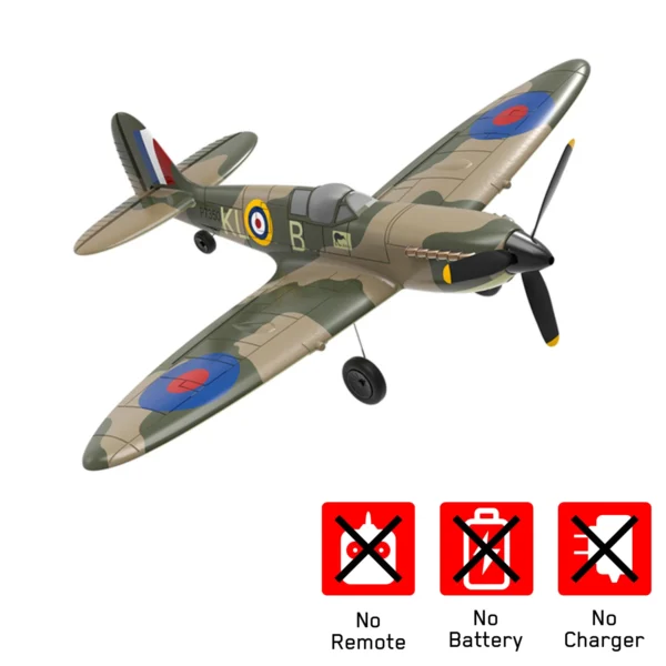 EPP 400mm P51D Mustang /BF109/P40/Zero PNP Plane 2.4G 4-CH 6-Axis One-key Aerobatic RC Warbird Mini Plane - Image 2