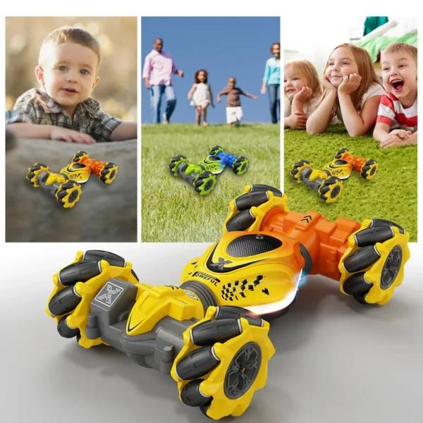 4WD RC Car Toy 2.4G Radio Remote Control Cars RC Watch Gesture Sensor Rotation Twist Stunt Drift Vehicle Toy for CHildren Kids - Image 3