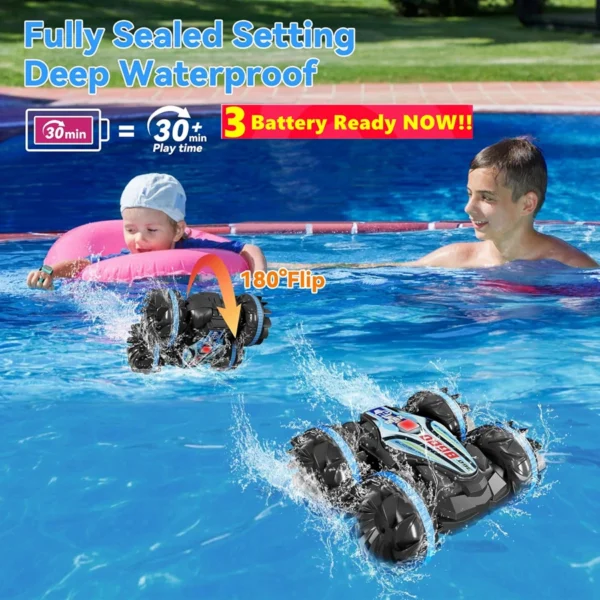 4WD Amphibious RC Car Remote Control Stunt Car Gesture Sensor 4x4 Off Road Vehicle Waterproof Monster Drift Truck Toy Kid Gift - Image 5