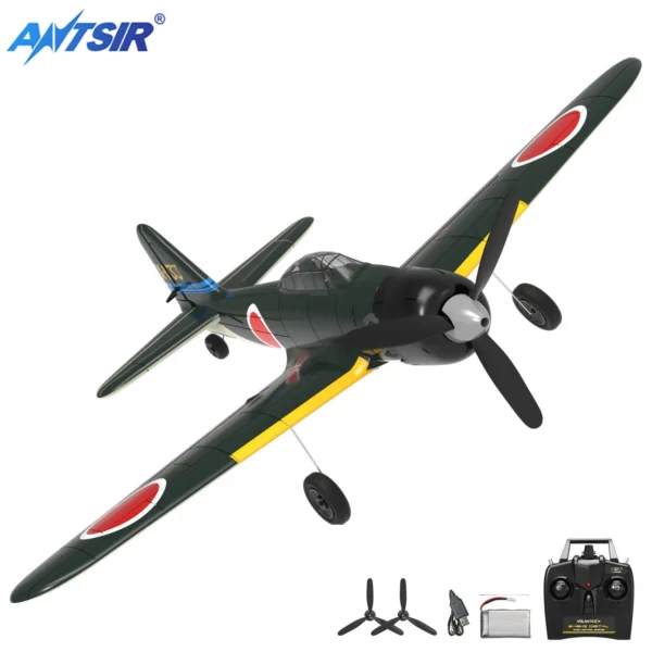 Zero RC Aircraft EPP 400mm Wingspan 2.4G 6-Axis Remote Control Airplane RC Plane 761-15 RTF Fighter