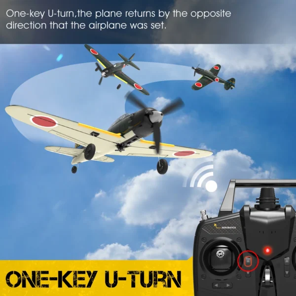 Zero RC Aircraft EPP 400mm Wingspan 2.4G 6-Axis Remote Control Airplane RC Plane 761-15 RTF Fighter - Image 3