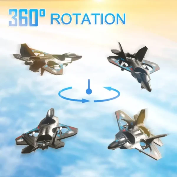 L0712 RC Plane 2.4G Remote Control Aircraft Gravity Sensing Helicopter Glider with Light EPP Foam Fighters for Boys Children - Image 4