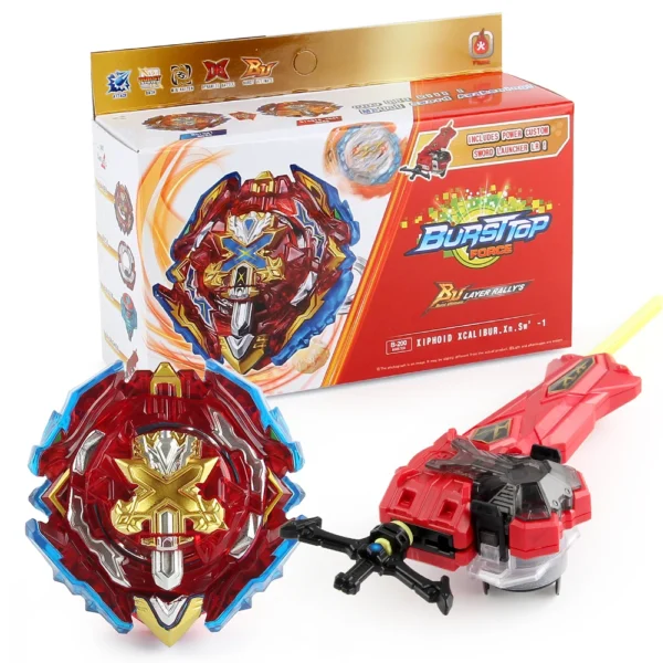 Blayblade Burst Bey B-200 Xiphoid Xcalibur Xn.Sw'-1Gyro Metal Spinning Top with Holy Sword LR Right/Left Launcher Christmas Gift - Image 2