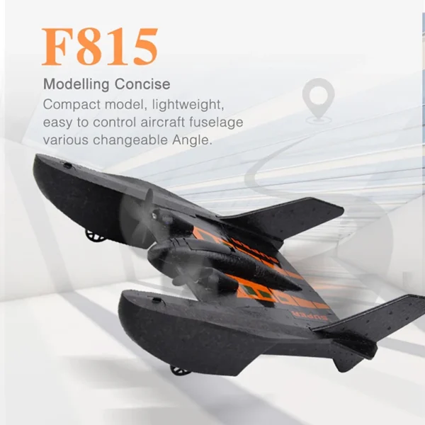 Fx815 Rc Aircraft 2-Channel Fixed-Wing Glider 2.4G Remote Control Spacecraft Model Seaplane Kid Toys