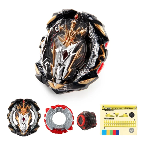 Burst Bey Black B-153 03 Prime Apocalypse Battle Booster Starter Metal Spinning Top Gyro Toy for Boys Spinner Funny Games - Image 2