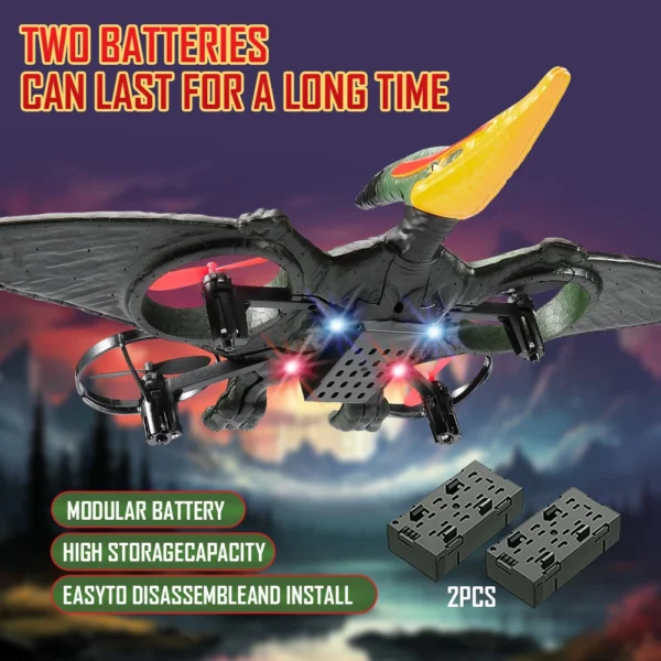 Pterosaur RC Plane 2.4G EPP Anti-wear Foam Dragon Airplane 360 Degree Rotation One Click Take Off RC Glider Kids Gift - Image 3