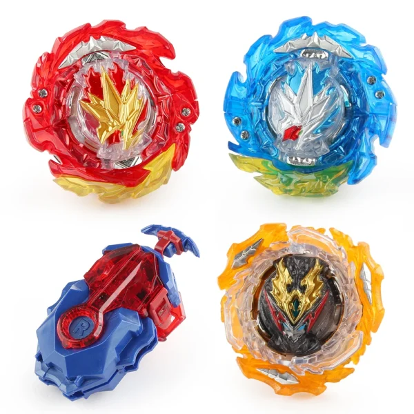 Bey Burst BU B-203 Ultimate DX Set Super Hyperion King Helios Divine Belial Boosters Gyro Blades Toy with Launcher - Image 3