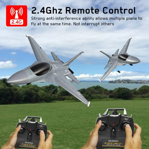 F16 4CH RC Plane 2.4G 6-Axis Falco Remote Control Aircraft One-key Aerobatic Fixed Wing F22 RC Fighter Model Foam Toys For Boys - Image 2