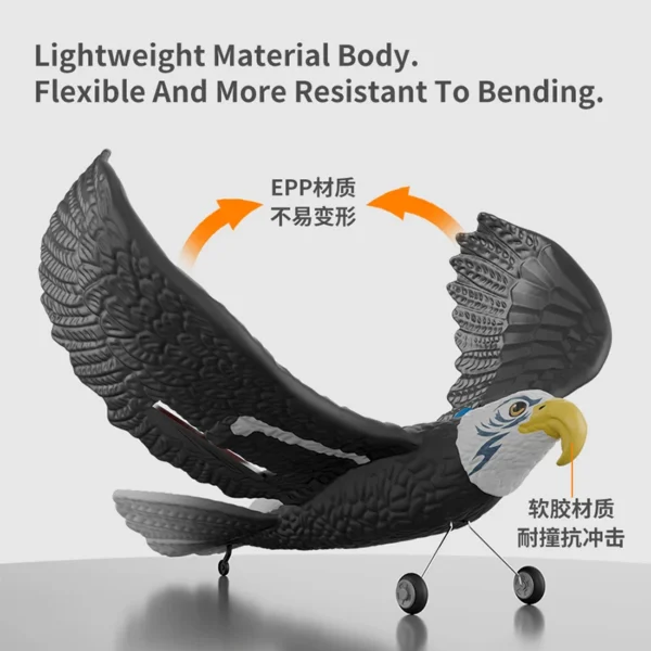 RC Plane Eagle Glider 2.4G 2CH 420MM Wingspan Remote Control EPP Foam Airplane Land,sea,and Air Amphibious Aircraft For Boys - Image 5