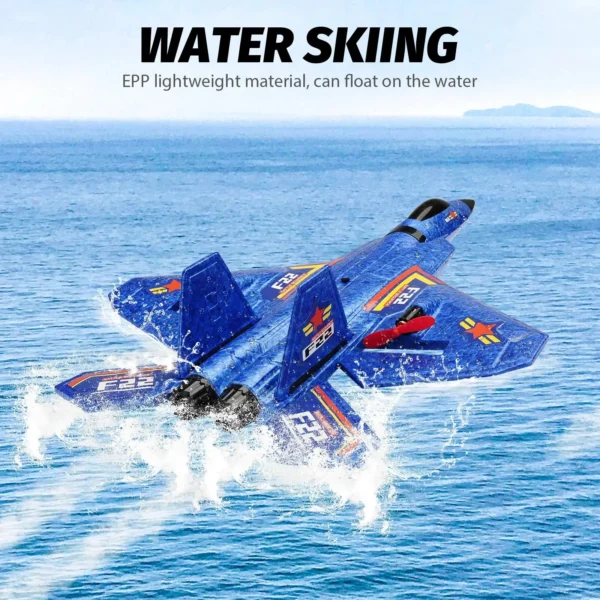 F22 Raptor RC Plane 2.4G 2CH Remote Control Flying Glider With LED Lights EPP Foam Airplane Toys For Children Gifts - Image 3