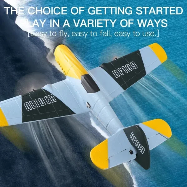 BF109 RC Plane 2.4G 3CH EPP Foam Remote Control Fighter Fixed Wingspan Glider Outdoor RTF RC Warbird Airplane Toys Gifts - Image 6