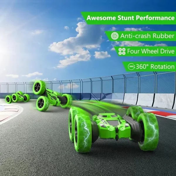 Remote Control Vehicle Fast Stunt RC Car 4WD Double Sided 360 Rotating Truck High Speed Off Road 4x4 Cars Toy Gift for Boy Girl - Image 4