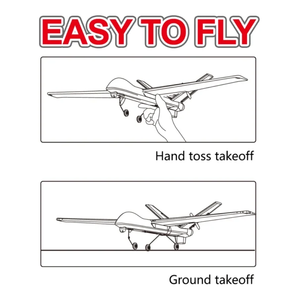 Z55 2.4G 3CH RC Plane EPP Foam Hand Throwing 660mm Wingspan Airplane Remote Control Glider Aircraft Outdoor Boys Toys - Image 5