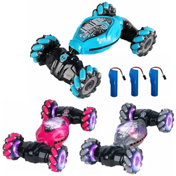 4WD RC Drift Car With Music Led Lights 2.4G Gesture Radio Remote Control Spray Stunt Car 360° Rotating Climbing Car Toys Gift - Image 6