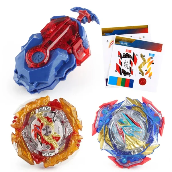 Blade B-205 Burst Spriggan & Ultimate Valkryrie VS Bey Set with Launcher Battle Game Gyro Toy Spinning Top - Image 2